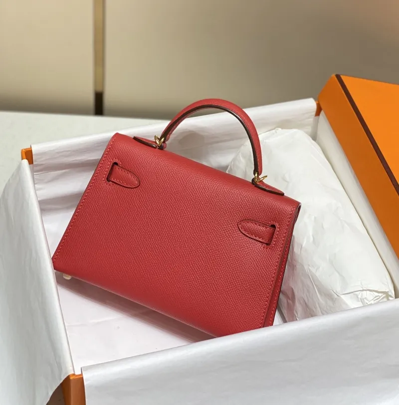 Alternative view of Hermes Red Mini Kelly Handbag 588