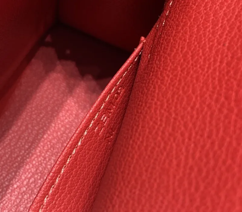 Hermes Red Mini Kelly Handbag 588 - Image 8