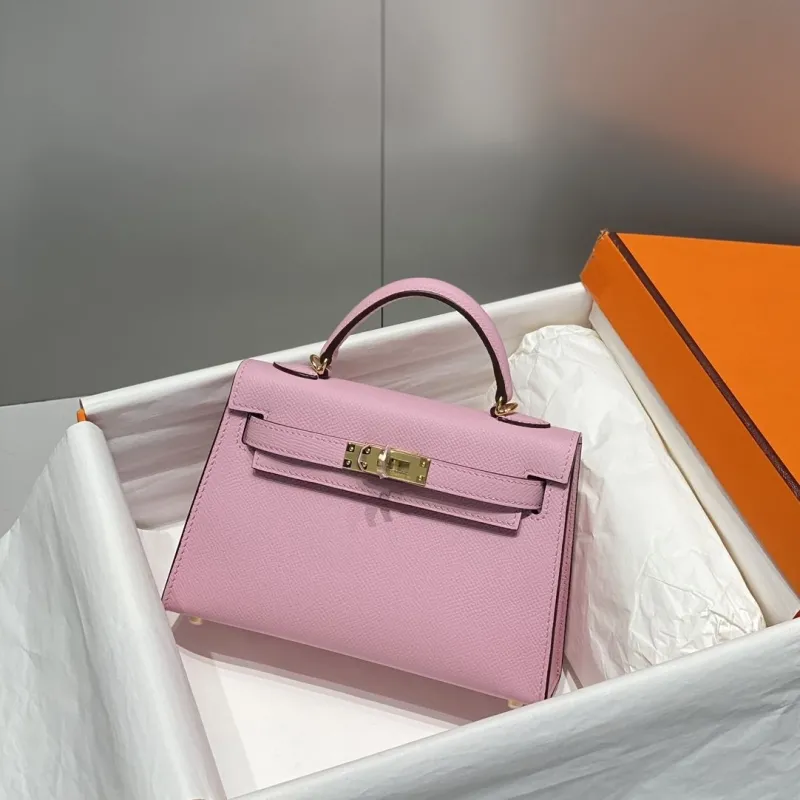 Hermes Pink Mini Kelly Handbag 591
