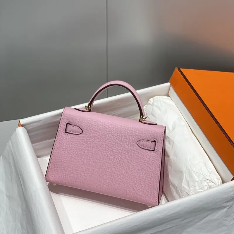 Alternative view of Hermes Pink Mini Kelly Handbag 591