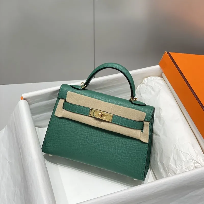 Hermes Green Kelly Handbag 593 - Image 3