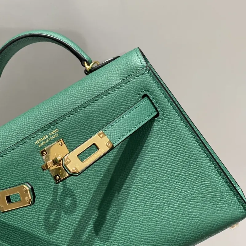 Hermes Green Kelly Handbag 593 - Image 5