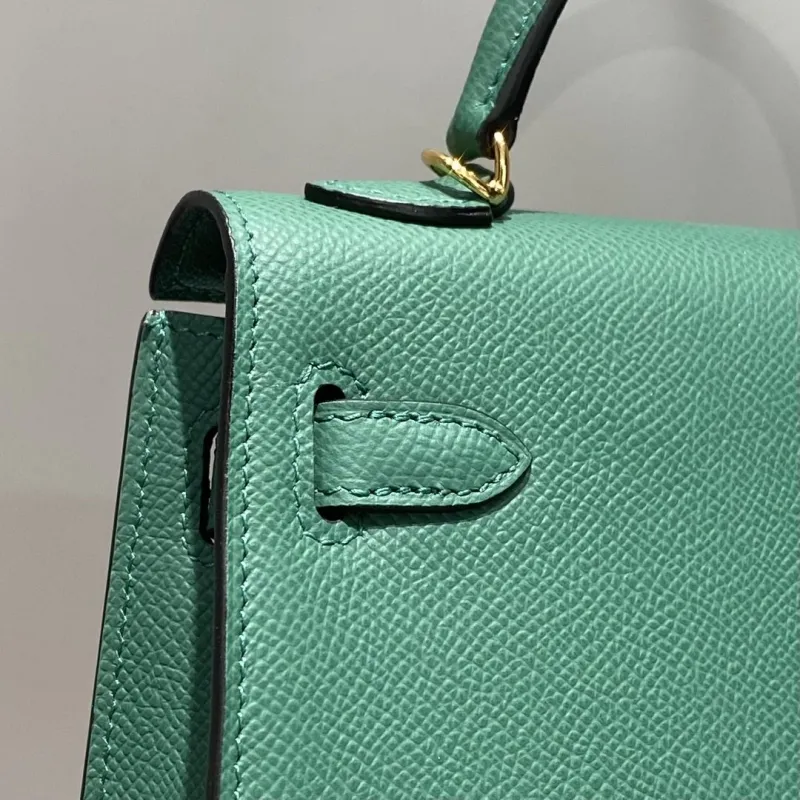 Hermes Green Kelly Handbag 593 - Image 7