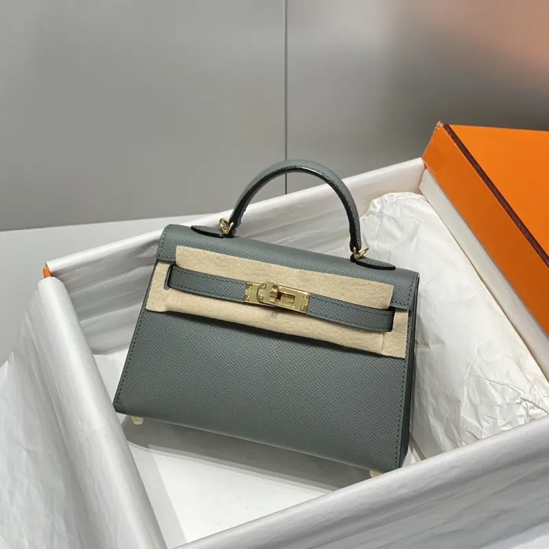 Hermes Gray Kelly Handbag 594