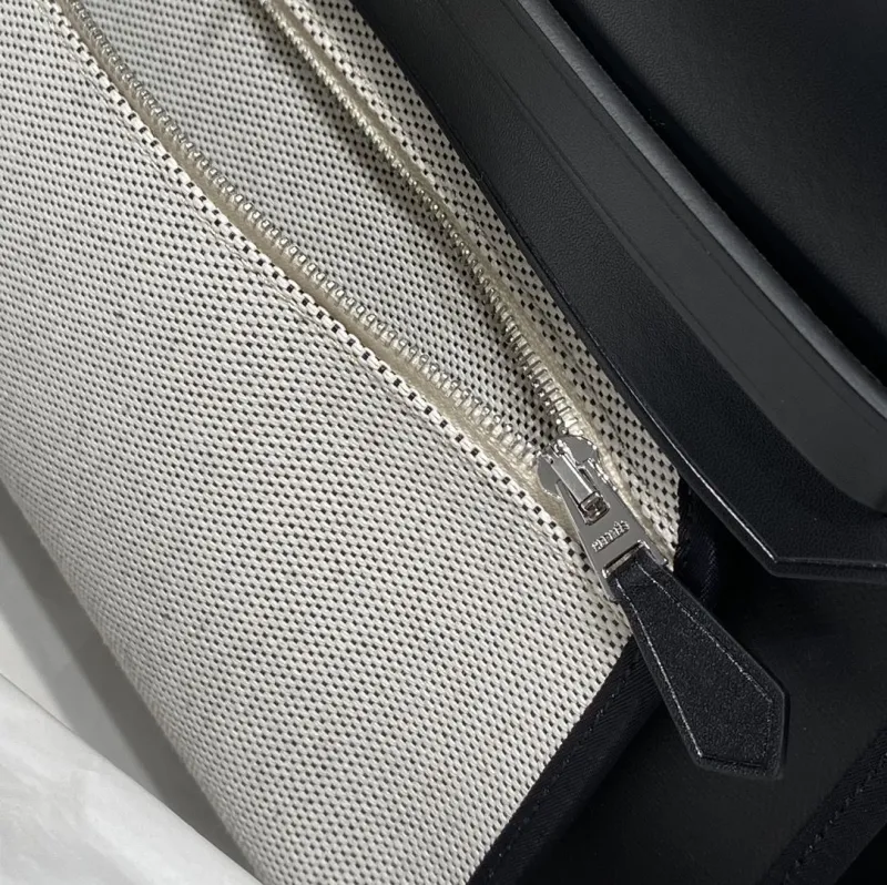 Hermes Black Herbag Handbag 606 - Image 6