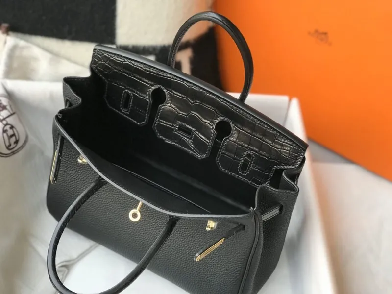 Hermes Black Kelly Handbag 633 - Image 8