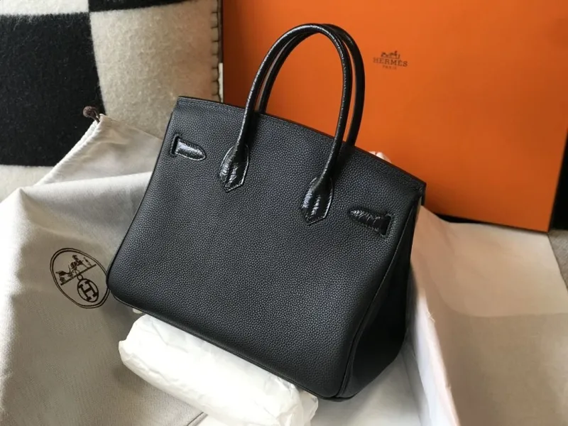 Alternative view of Hermes Black Leather Kelly Handbag 634
