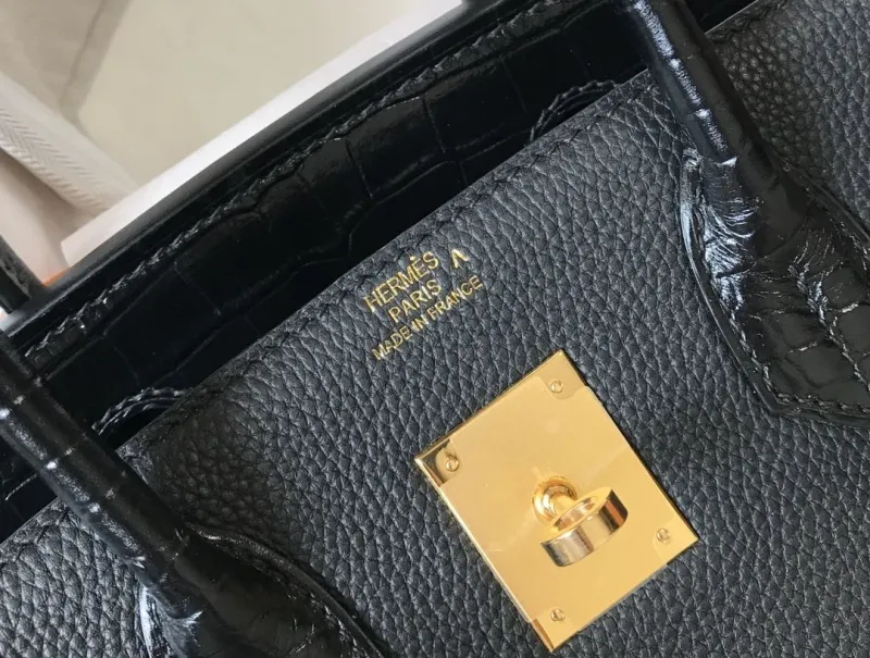 Hermes Black Leather Kelly Handbag 634 - Image 6