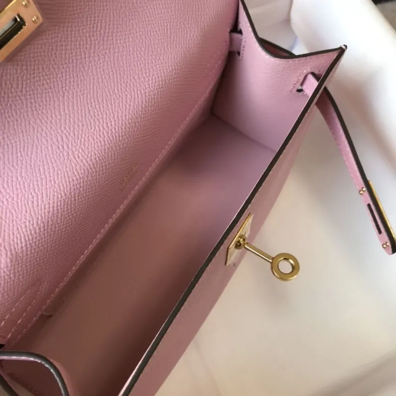 Hermes Pink Kelly DanSe Bag - Image 9