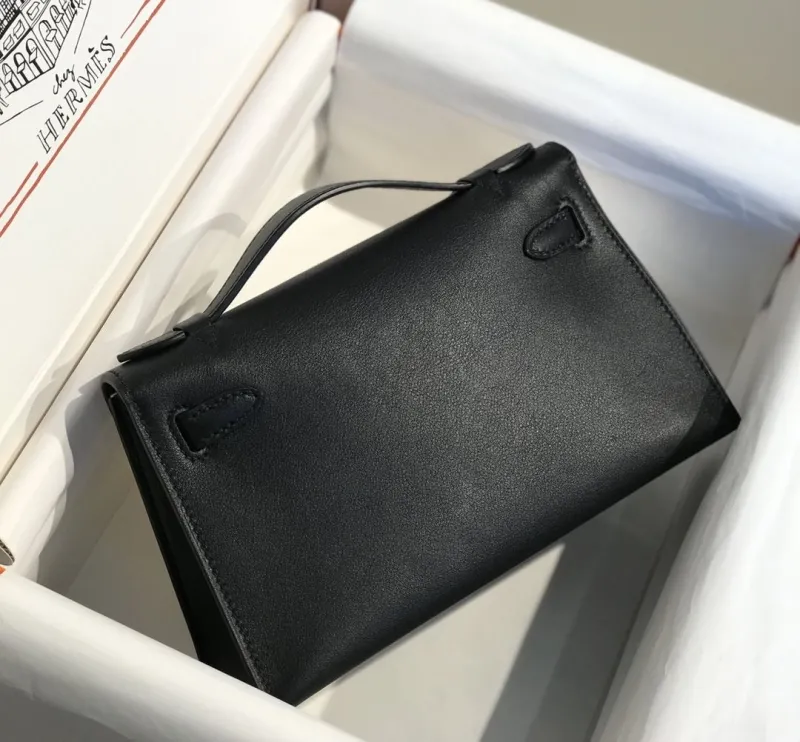 Hermes Black Kelly DanSe Leather Handbag - Image 3