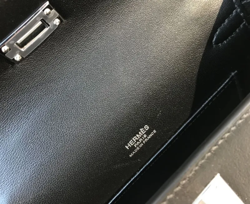 Hermes Black Kelly DanSe Leather Handbag - Image 8
