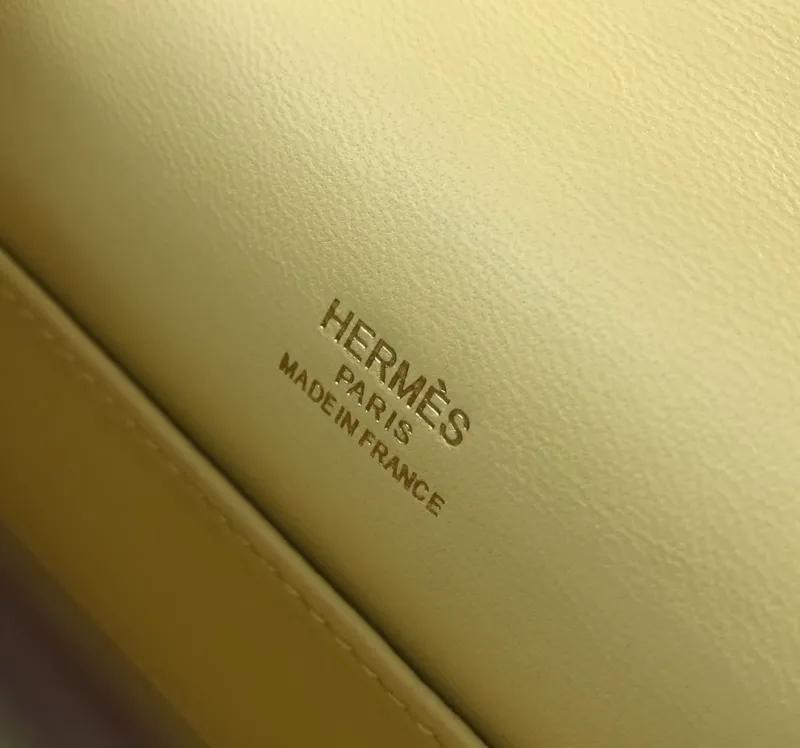 Hermes Pale Yellow Kelly DanSe Bag 25 - Image 5