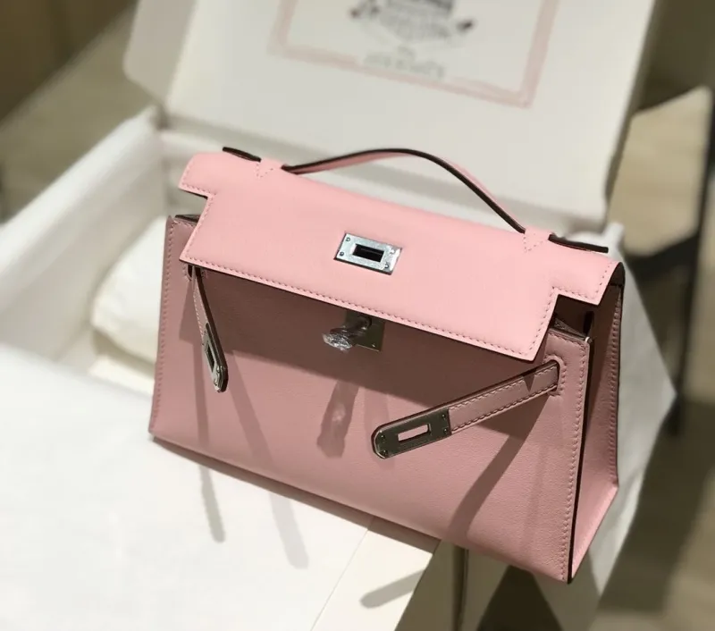 Hermes Pink Kelly DanSe Handbag 28 - Image 5