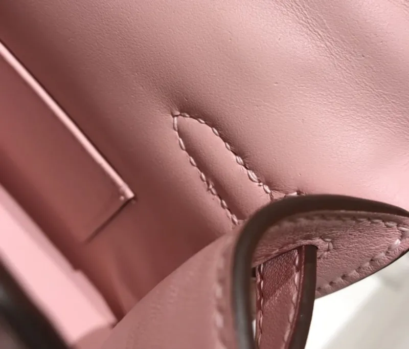 Hermes Pink Kelly DanSe Handbag 28 - Image 8