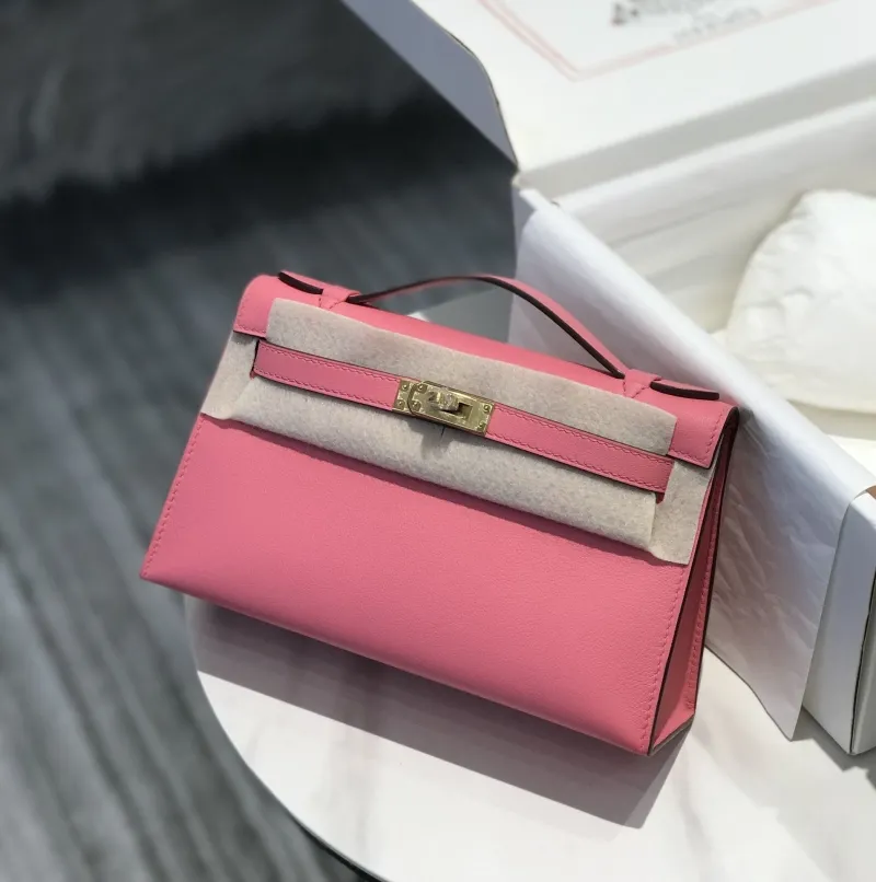 Hermes Pink Kelly DanSe Bag - Image 4