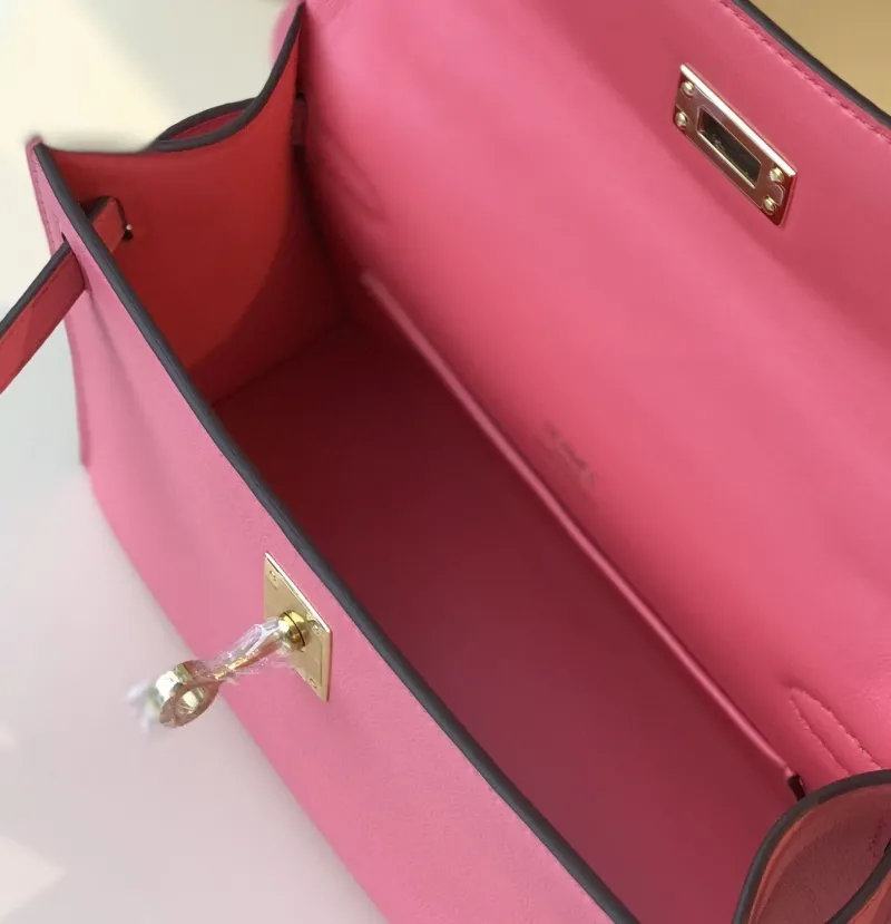 Hermes Pink Kelly DanSe Bag - Image 8