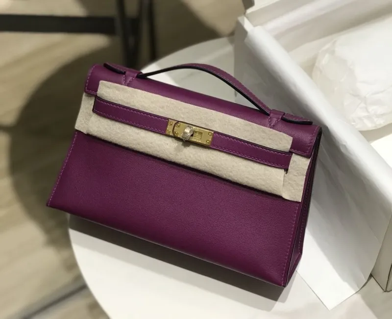 Hermes Purple Kelly DanSe Handbag - Image 3