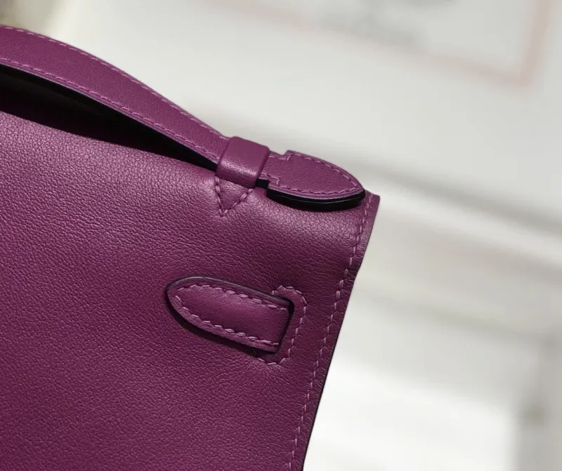 Hermes Purple Kelly DanSe Handbag - Image 7