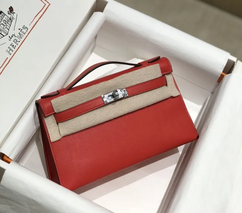 Hermes Red Kelly DanSe Handbag