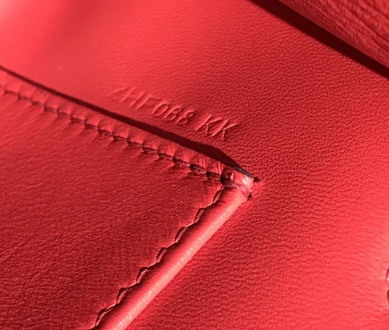 Hermes Red Kelly DanSe Handbag - Image 8