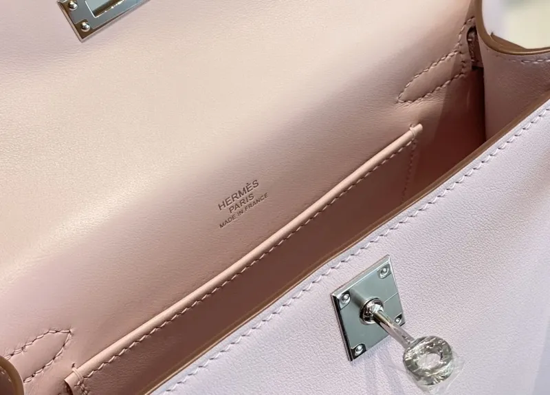 Hermes Pink Kelly DanSe Handbag - Image 7