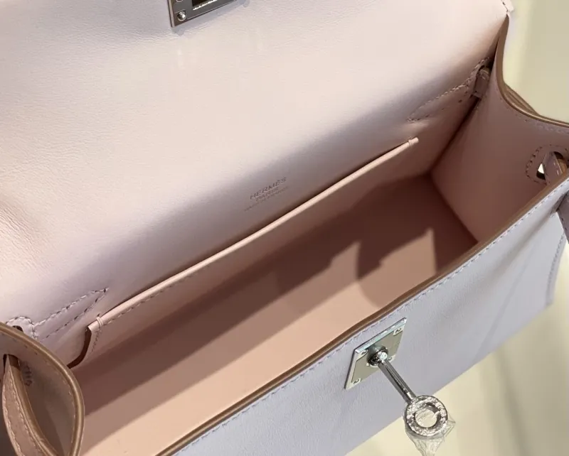 Hermes Pink Kelly DanSe Handbag - Image 9