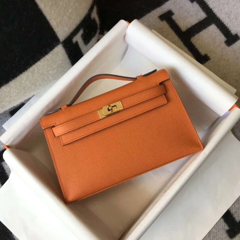 Hermes Orange Kelly DanSe Handbag 42 - Image 4