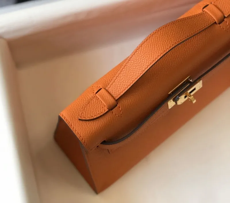 Hermes Orange Kelly DanSe Handbag 42 - Image 6