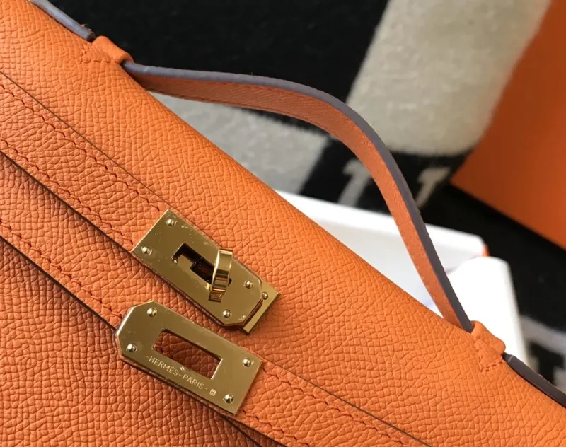 Hermes Orange Kelly DanSe Handbag 42 - Image 7