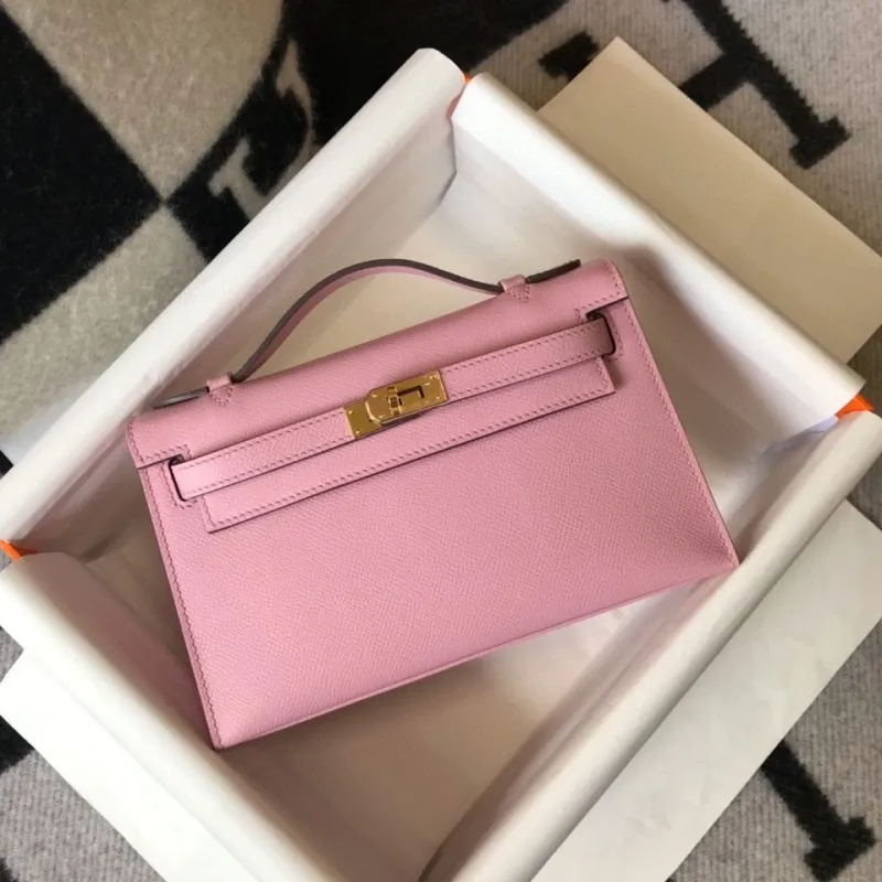 Hermes Pink Kelly DanSe Handbag - Image 4