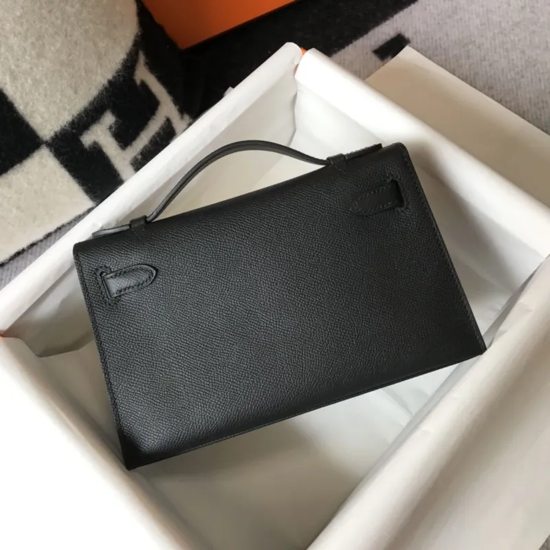 Hermes Black Kelly DanSe Leather Handbag - Image 5