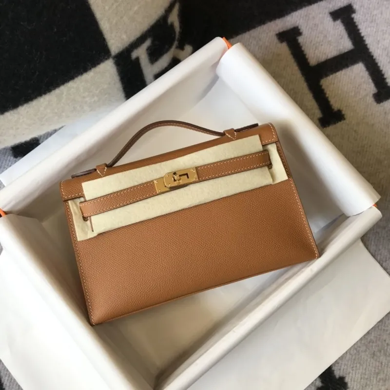 Hermes Brown Kelly DanSe Handbag 57