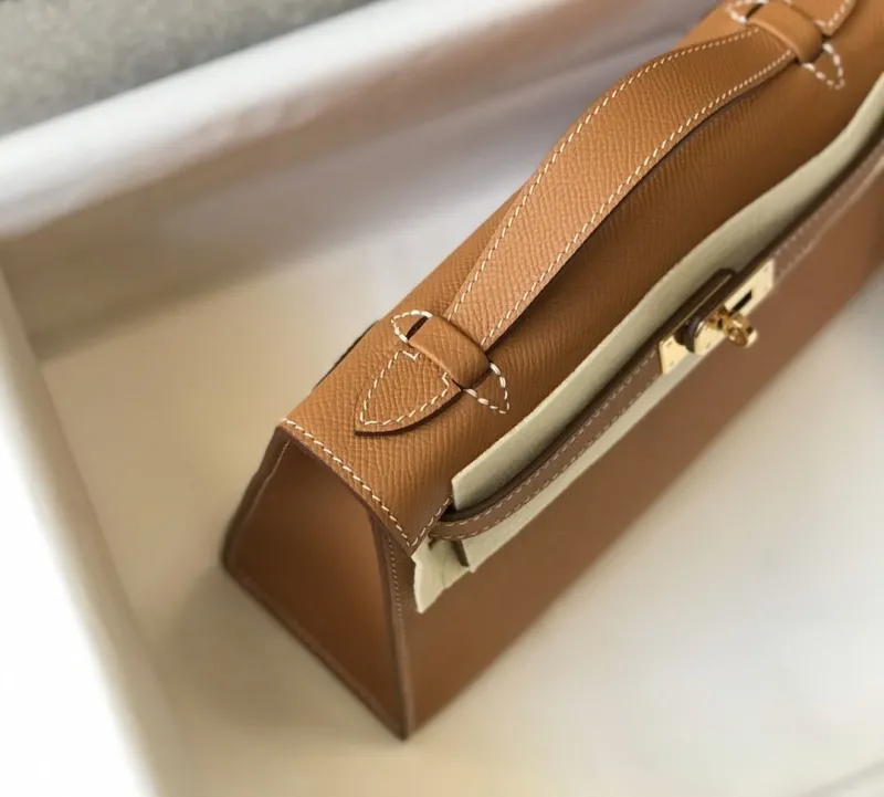 Hermes Brown Kelly DanSe Handbag 57 - Image 6