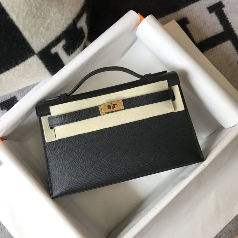 Hermes Black Kelly DanSe Bag 60