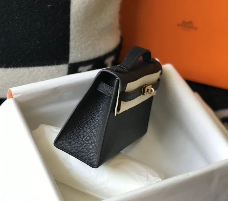 Hermes Black Kelly DanSe Bag 60 - Image 3