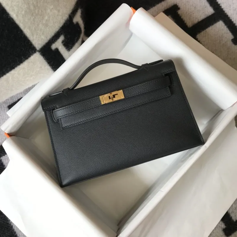 Hermes Black Kelly DanSe Bag 60 - Image 4