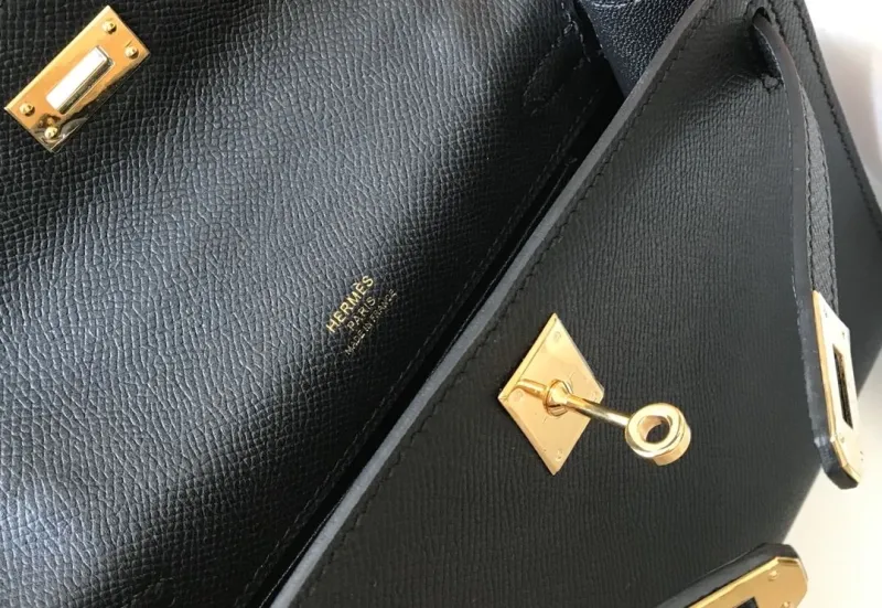 Hermes Black Kelly DanSe Bag 60 - Image 7