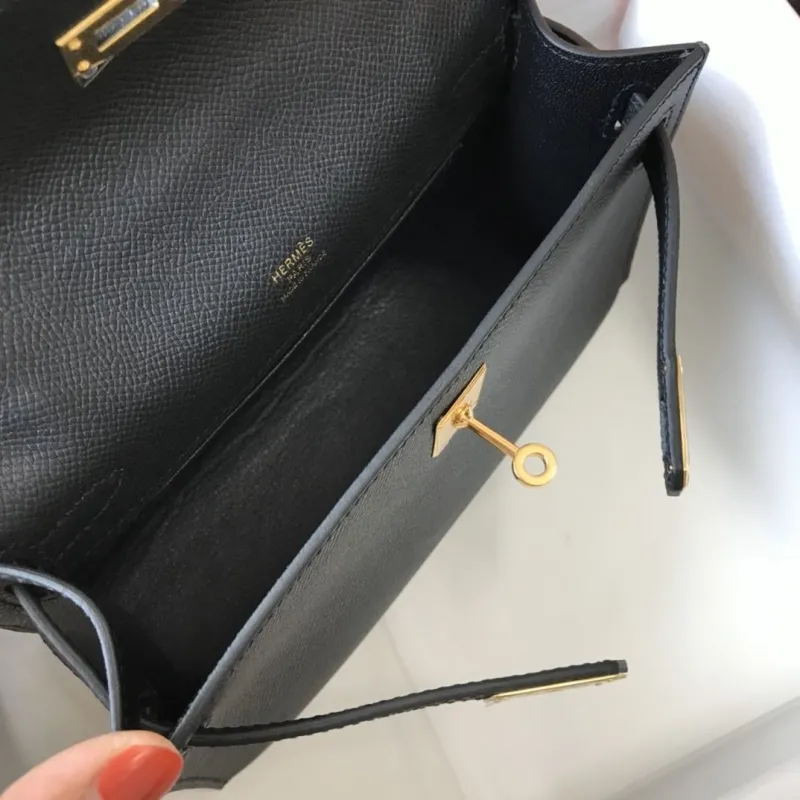 Hermes Black Kelly DanSe Bag 60 - Image 9
