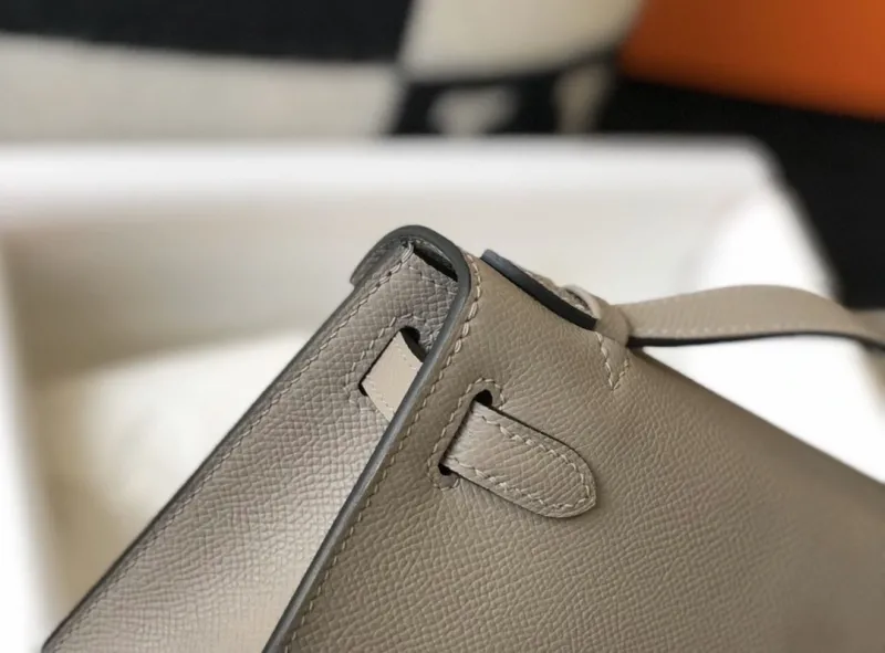 Hermes Kelly DanSe Gray Handbag 62 - Image 5