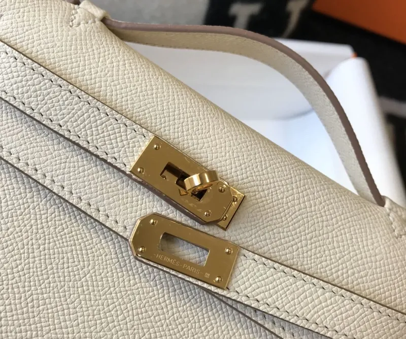 Hermes Cream Kelly DanSe Bag 65 - Image 6