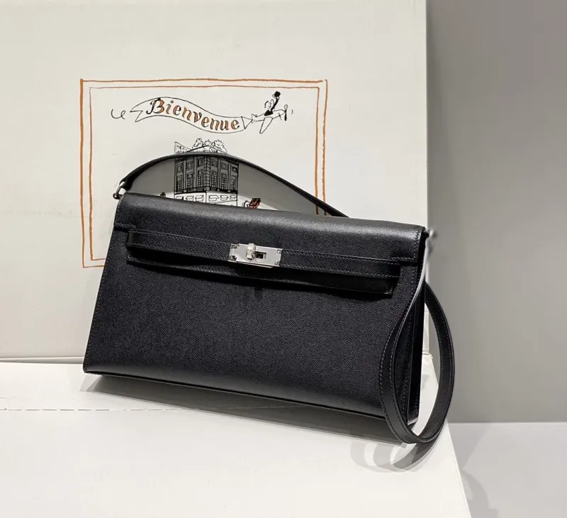 Hermes Black Kelly DanSe Shoulder Bag 66 - Image 3