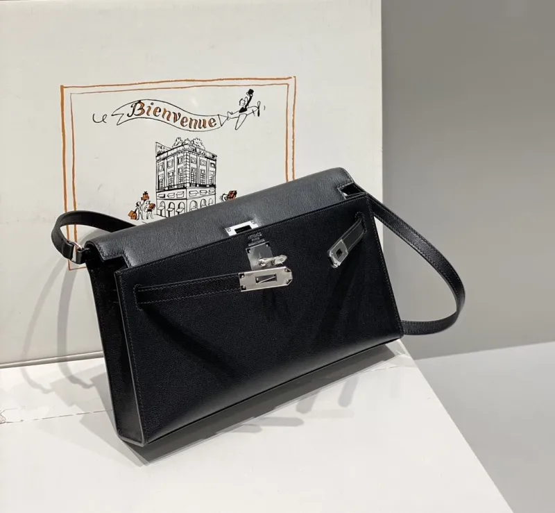 Hermes Black Kelly DanSe Shoulder Bag 66 - Image 4
