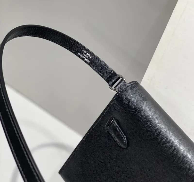 Hermes Black Kelly DanSe Shoulder Bag 66 - Image 7