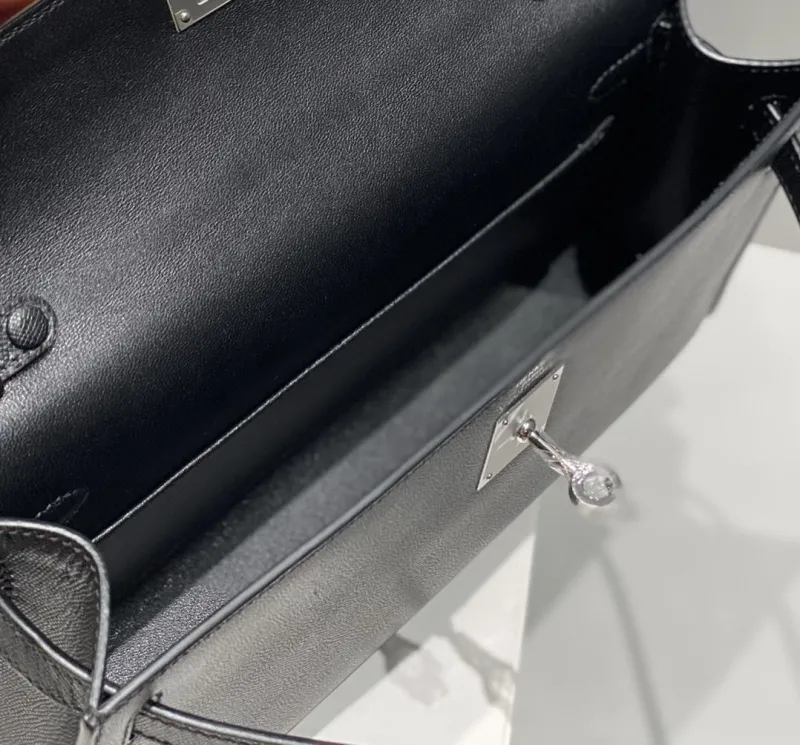 Hermes Black Kelly DanSe Shoulder Bag 66 - Image 9