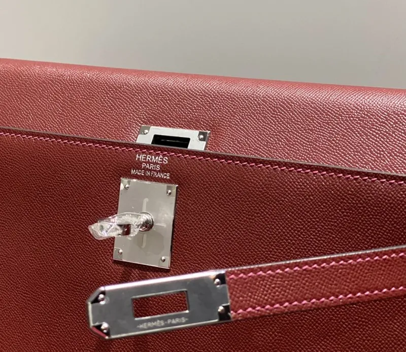 Hermes Burgundy Kelly DanSe Shoulder Bag - Image 5