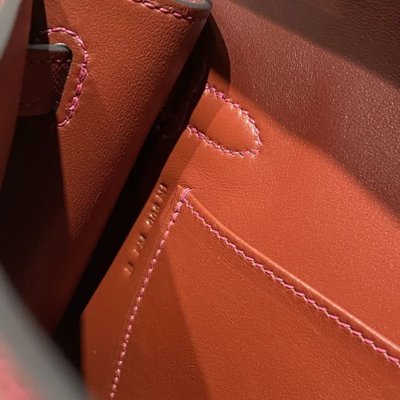 Hermes Burgundy Kelly DanSe Shoulder Bag - Image 8