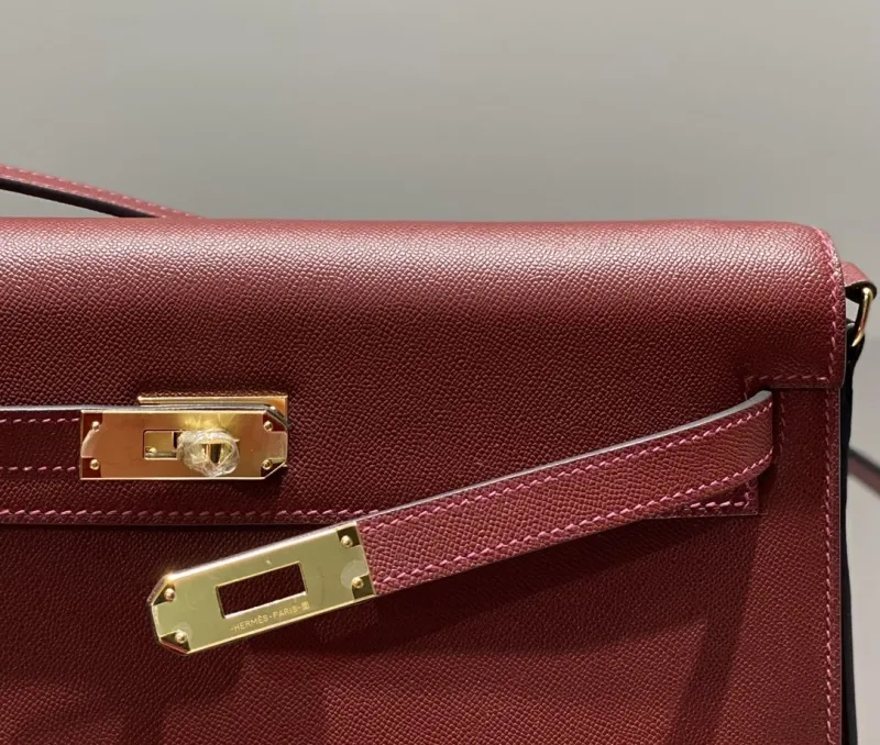 Hermes Burgundy Kelly DanSe Shoulder Bag 69 - Image 5