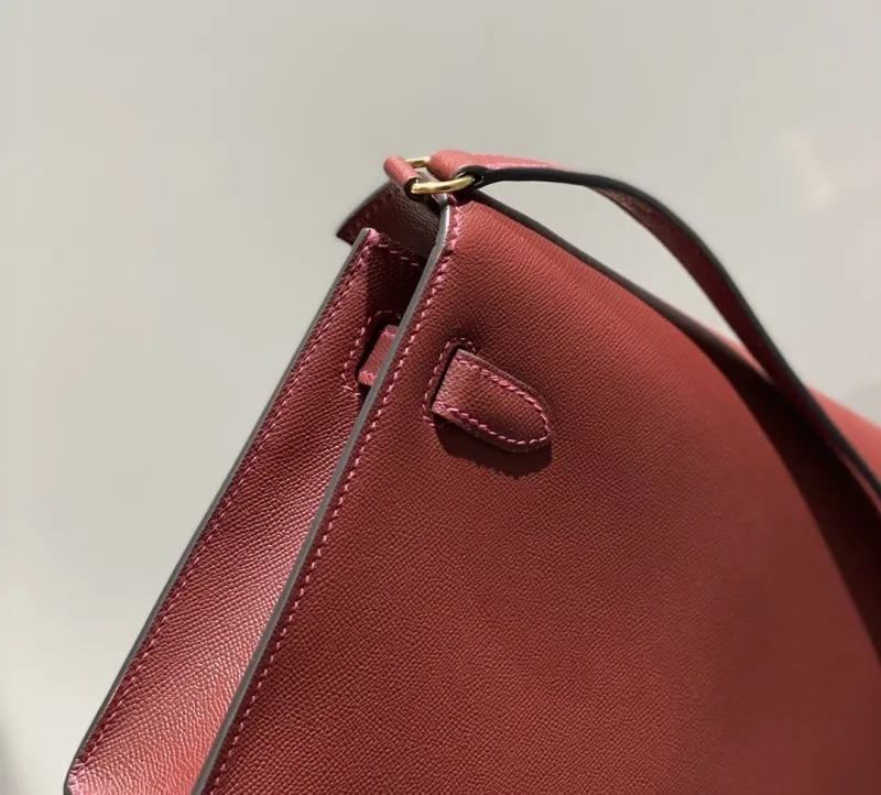 Hermes Burgundy Kelly DanSe Shoulder Bag 69 - Image 6