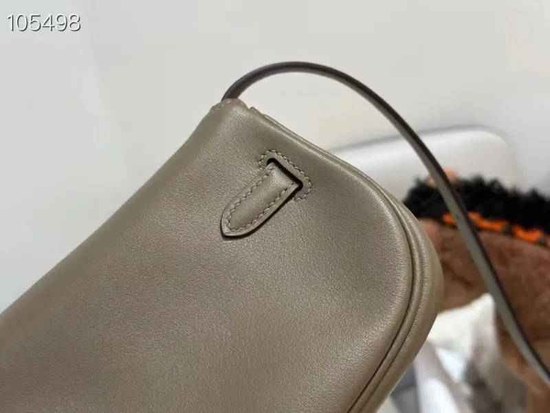 Hermes Kelly Moove Taupe Crossbody Bag - Image 6