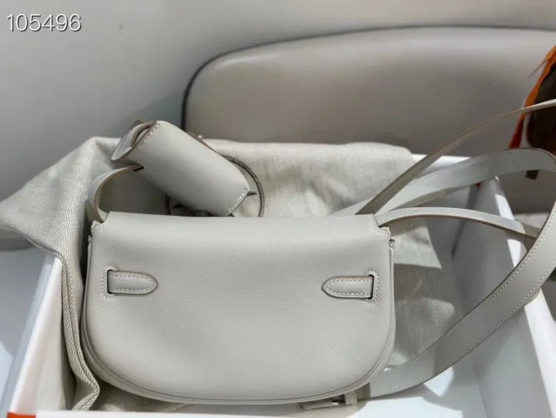 Hermes Kelly Moove Light Gray Shoulder Bag 105496 - Image 4